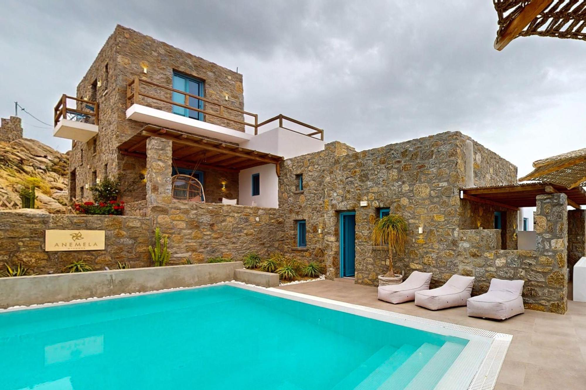 Anemela Villas & Suites Mykonos アグラリ エクステリア 写真